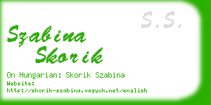 szabina skorik business card